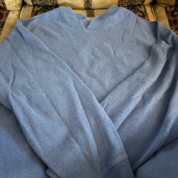 Tommy Bahama men’s 2 quarter zip and long sleeve shirt bundle. Blue, orange,gray - Picture 2 of 16